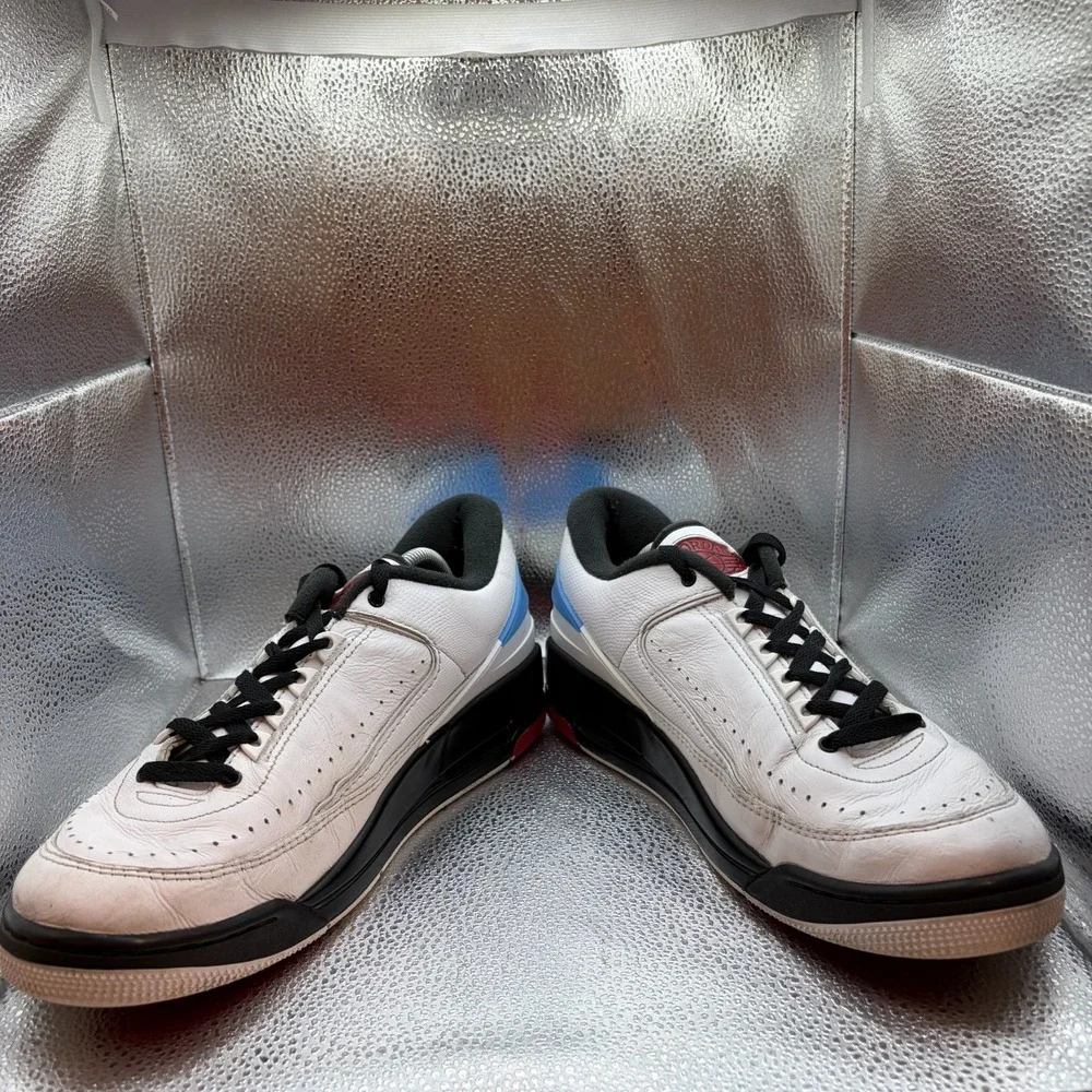Size 11 Nike Air Jordan 2/3 White Varsity Red Blue Mens Sneaker Shoes FD0383-104